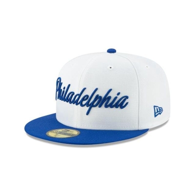 Philadelphia 76ers Gorra | New Era 2019 NBA Authentics City Series Holiday Pack 59fifty Fitted Cap Mexico - Blancos